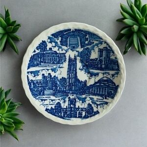 Vintage Porcelain Vernon Kilns Detroit Commemorative Plate Mini Souvenir Plate